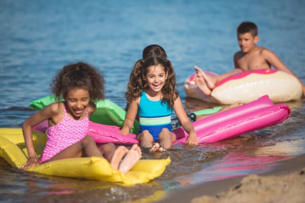 Kids swimming at howling hills