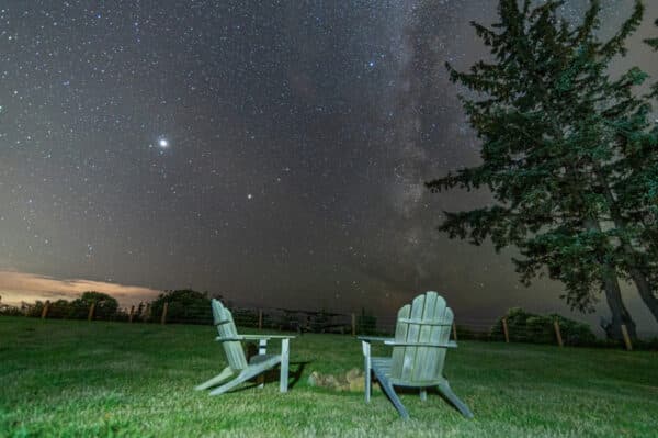 Stargazing at howling hills campground